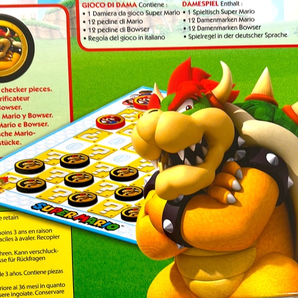 Super Mario Checkers Board Game Nintendo Complete! Like NEW - Picture 9 of 9